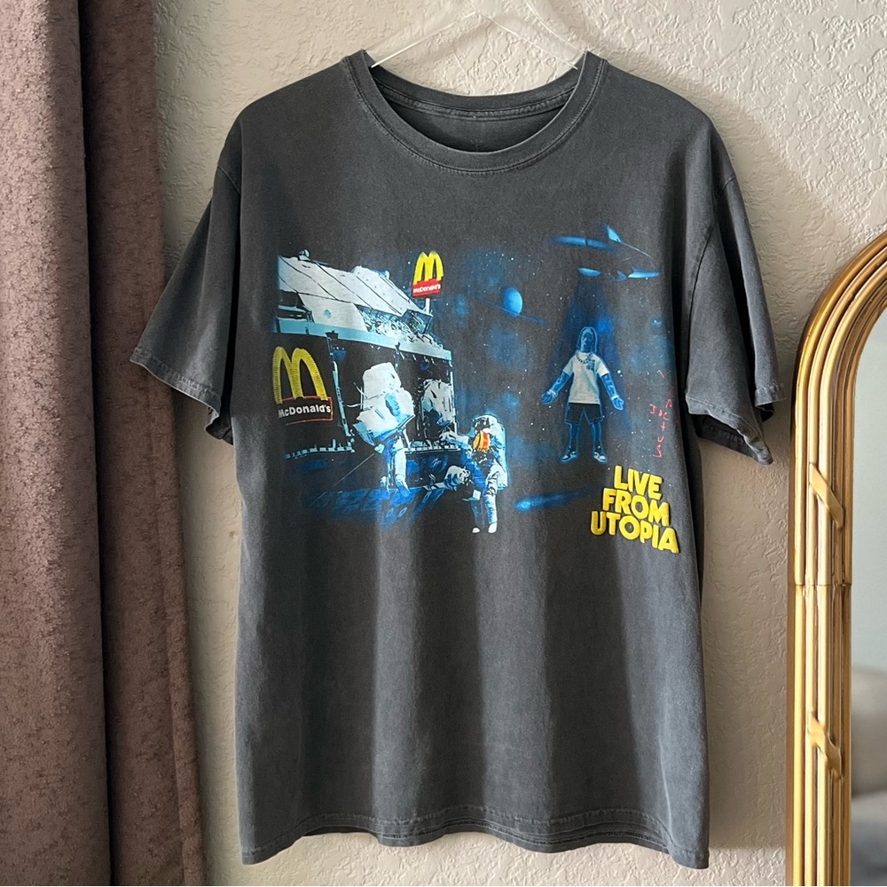 Travis Scott x McDonald's Live From Utopia T-Shirt